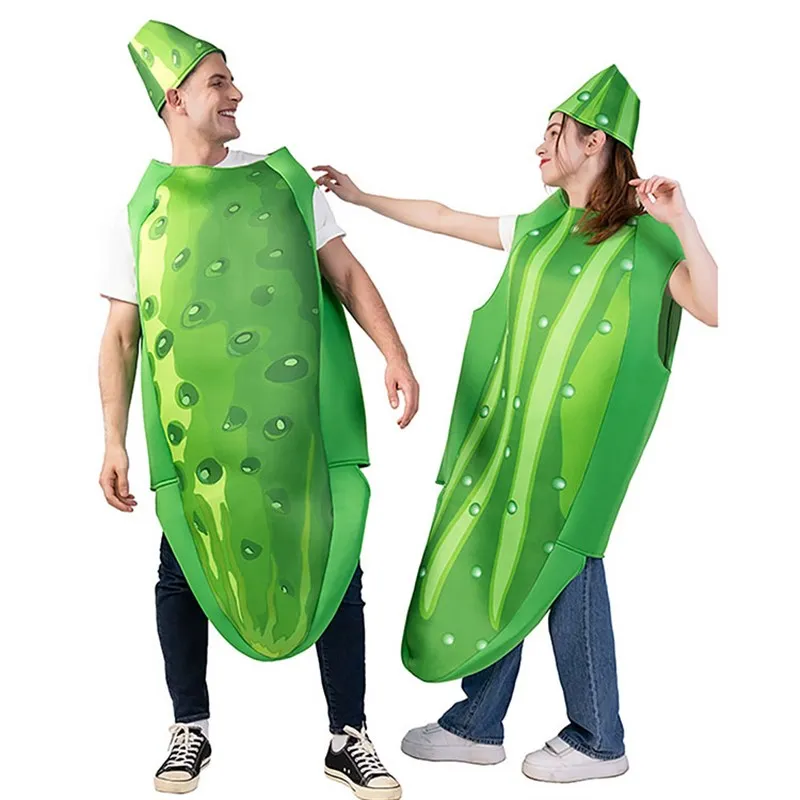 Halloween Adult Funny Party Cucumber Costume Funny Couple Funny Cosplay Fruit Vegetable Suit Year End Performance
Halloween Adult Funny Party Cucumber Costume Funny Couple Funny Cosplay Fruit Vegetable Suit Year End Performance