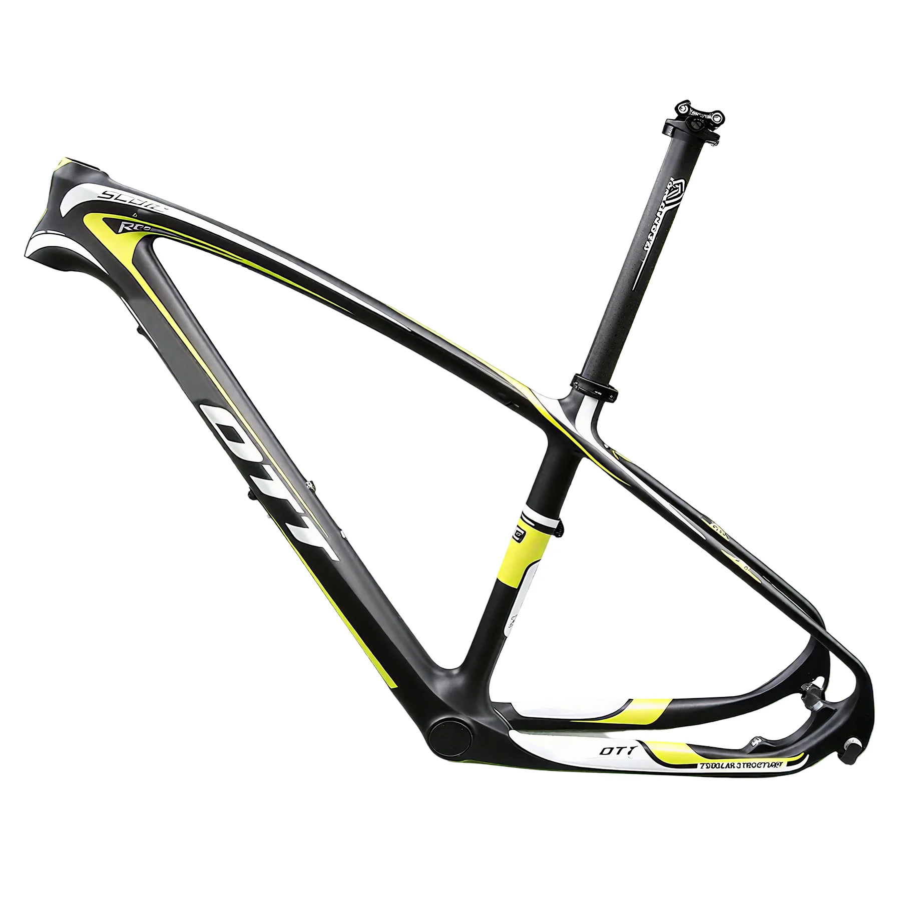 29er Carbon Mountain Bike Frame MTB Bicycle Frameset Yellow/Black 135mm Rear Axle
29er Carbon Mountain Bike Frame MTB Bicycle Frameset Yellow/Black 135mm Rear Axle