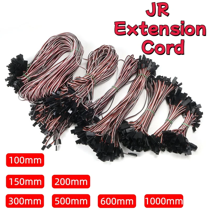 10pcs 100mm/150mm/200mm/300mm/500mm/600mm/1000mm RC Servo Extension Cord Cable Wire Lead JR For Rc Helicopter Rc Drone
10pcs 100mm/150mm/200mm/300mm/500mm/600mm/1000mm RC Servo Extension Cord Cable Wire Lead JR For Rc Helicopter Rc Drone