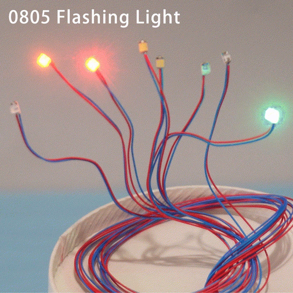 10pcs Flashing LED SMD 0805 3V Lamp Model Train Pre-soldere 30cm Connection Train Railway Layout/Starship/Robot/Cars Scene Decor
10pcs Flashing LED SMD 0805 3V Lamp Model Train Pre-soldere 30cm Connection Train Railway Layout/Starship/Robot/Cars Scene Decor