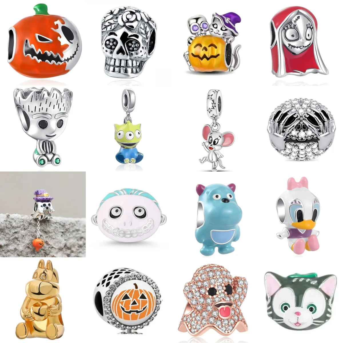 2026 925 Silver Three Eyed Monster, Pumpkin Ghost, Duck, Dog Cute Cartoon Pendant, Fit Original Bracelet DIY Exquisite Jewelry
2026 925 Silver Three Eyed Monster, Pumpkin Ghost, Duck, Dog Cute Cartoon Pendant, Fit Original Bracelet DIY Exquisite Jewelry