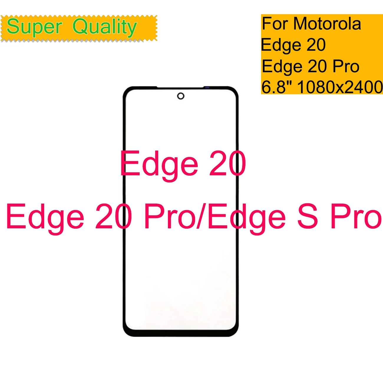 10 шт./партия переднее внешнее стекло + OCA для Motorola Moto Edge S Pro Сенсорная панель объектива Edge 20 Pro переднее ЖК-стекло с OCA
10 шт./партия переднее внешнее стекло + OCA для Motorola Moto Edge S Pro Сенсорная панель объектива Edge 20 Pro переднее ЖК-стекло с OCA