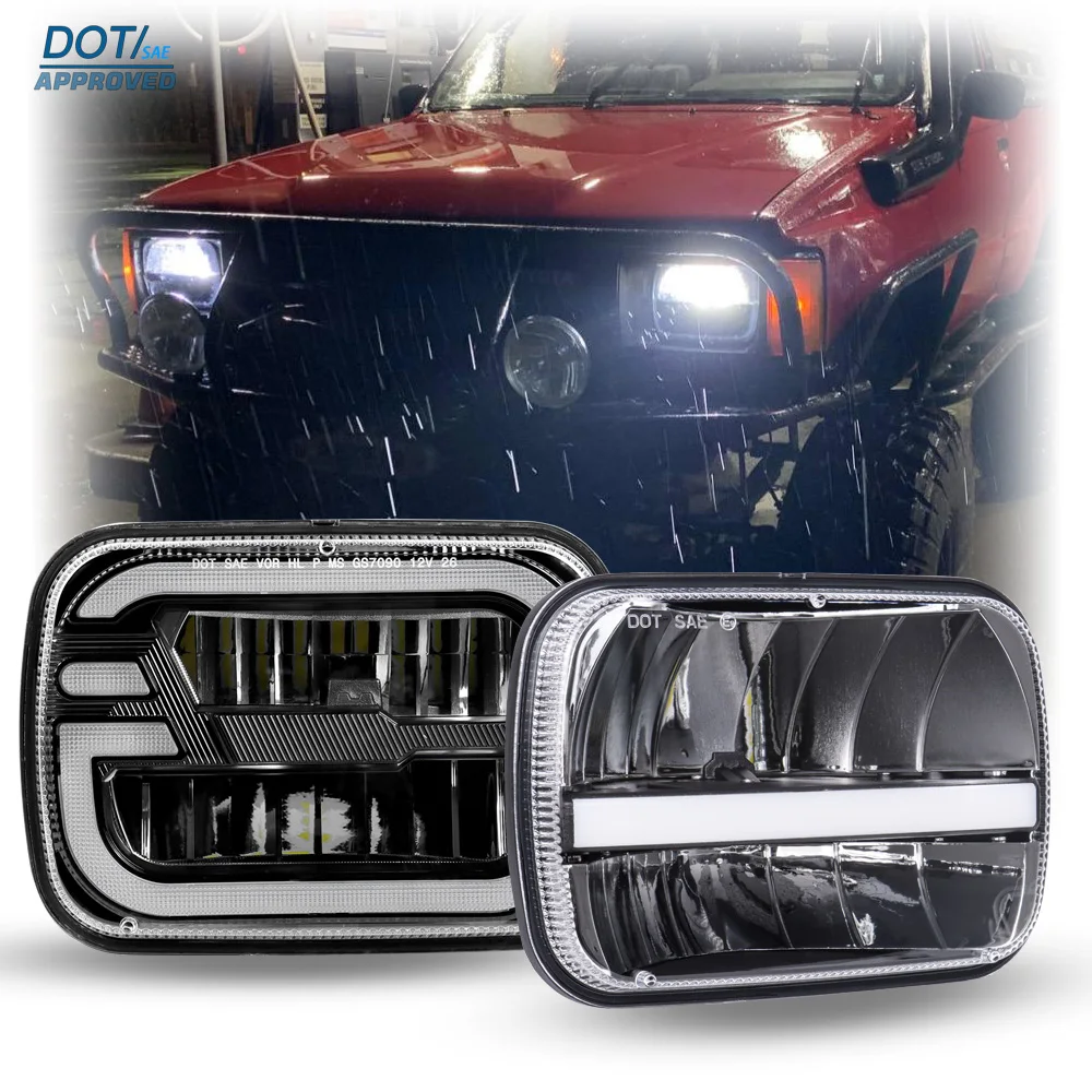 DOT Universal 5×7" Sequential Accent LED Headlamp For Mazda Toyota Nissan Renault Honda Subaru W/ DRL Light Assembly Headlight
DOT Universal 5×7" Sequential Accent LED Headlamp For Mazda Toyota Nissan Renault Honda Subaru W/ DRL Light Assembly Headlight