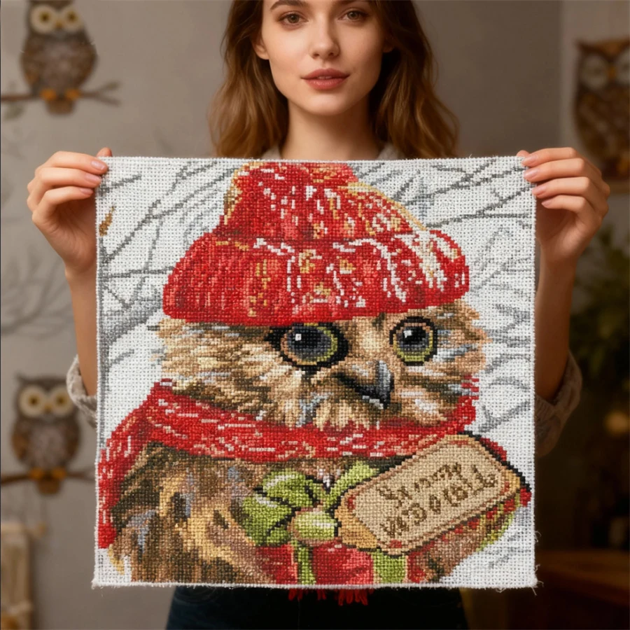 2026 New style Christmas Owl Cross Stitch Kit DIY Animal Pattern 11ct Printed Fabric Embroidery DMC Sewing Set Needlework Gifts
2026 New style Christmas Owl Cross Stitch Kit DIY Animal Pattern 11ct Printed Fabric Embroidery DMC Sewing Set Needlework Gifts