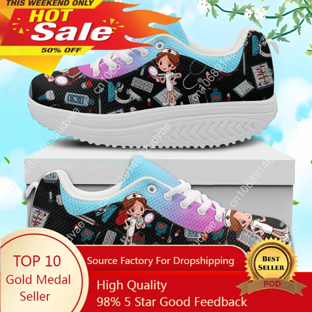 Fashion Women's Nurse Shoes Non-Slip Soft Platform Sneakers Medical Assitant Pattern Air Cushion Footwear Zapatos
Fashion Women's Nurse Shoes Non-Slip Soft Platform Sneakers Medical Assitant Pattern Air Cushion Footwear Zapatos