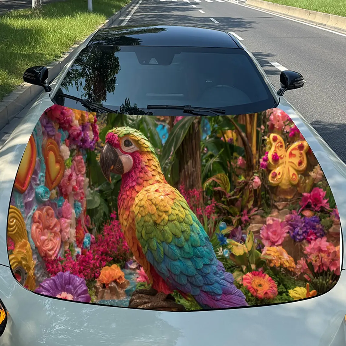 Красочные наклейки на капот автомобиля с попугаем и цветами — самоклеящаяся, водонепроницаемая и прочная виниловая пленка, украшение и защита вашего автомобиля, F
Красочные наклейки на капот автомобиля с попугаем и цветами — самоклеящаяся, водонепроницаемая и прочная виниловая пленка, украшение и защита вашего автомобиля, F