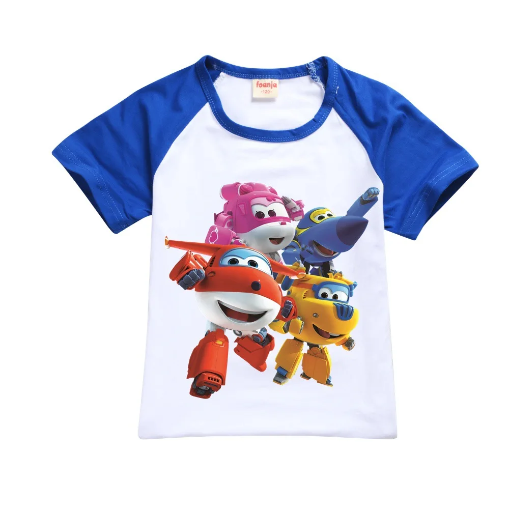 Fashion Super Wings Jett Clothes Kids Short Sleeve T Shirt Baby Boys Summer T-shirt Girls Cartoon Costume Children Casual Tops
Fashion Super Wings Jett Clothes Kids Short Sleeve T Shirt Baby Boys Summer T-shirt Girls Cartoon Costume Children Casual Tops
