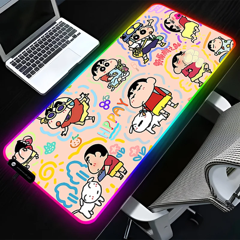 RGB LED Mouse Pad Rubber Mousepad Computer Gaming Accessories Keyboard Pad Office C-crayon S-shin-chan Non Slip Desk Mouse Mat
RGB LED Mouse Pad Rubber Mousepad Computer Gaming Accessories Keyboard Pad Office C-crayon S-shin-chan Non Slip Desk Mouse Mat
