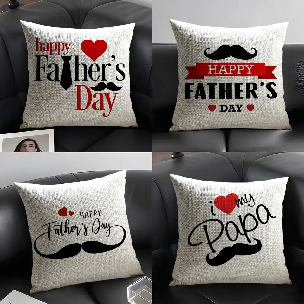 Father's Day Cushion Cover Natural Linen Organic Fabric Double-Sided Printing Breathable Perfect Gift for Decor
Father's Day Cushion Cover Natural Linen Organic Fabric Double-Sided Printing Breathable Perfect Gift for Decor