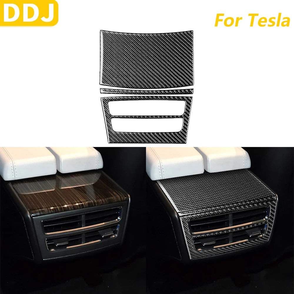 For Tesla Model X 2016-2020 Model S 2012-2020 Real Carbon Fiber Rear Air Outlet Vent Panel Set Trim Cove Car Accessories Sticker
For Tesla Model X 2016-2020 Model S 2012-2020 Real Carbon Fiber Rear Air Outlet Vent Panel Set Trim Cove Car Accessories Sticker