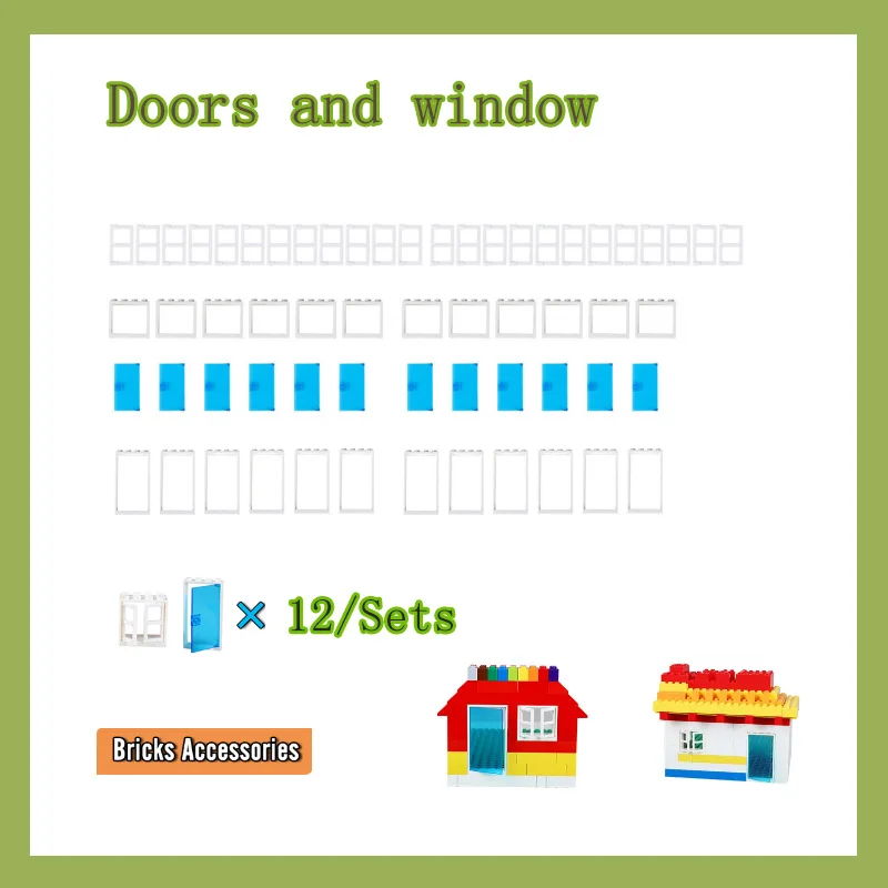 NEW Small building block accessories car wheel axles doors and windows compatible accessories children's DIY creative toys
NEW Small building block accessories car wheel axles doors and windows compatible accessories children's DIY creative toys