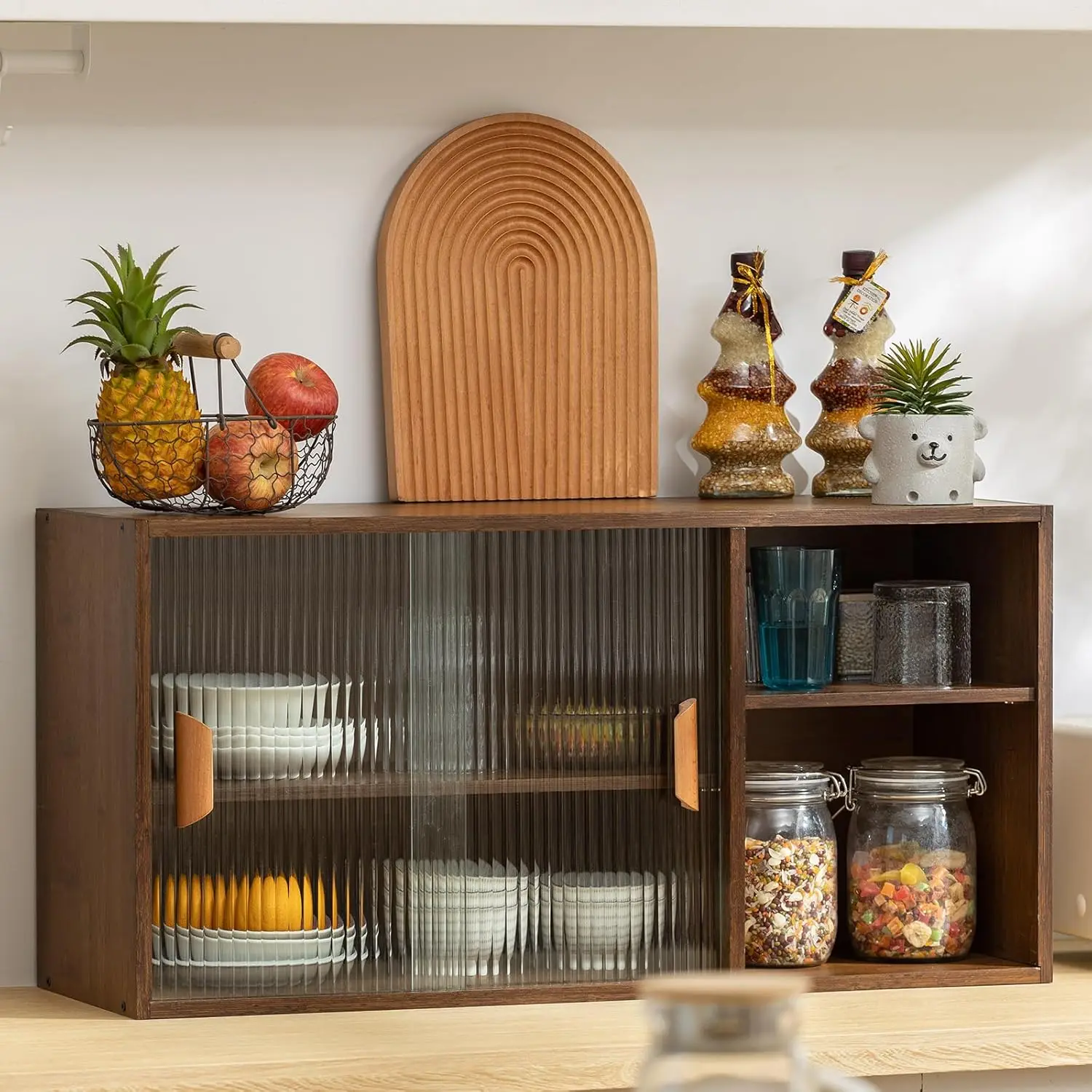 Small Kitchen Pantry Cabinet, Bamboo Wall Sideboard with Glass Doors, Cupboard Food Pantry Cabinet for Kitchen, Customized
Small Kitchen Pantry Cabinet, Bamboo Wall Sideboard with Glass Doors, Cupboard Food Pantry Cabinet for Kitchen, Customized