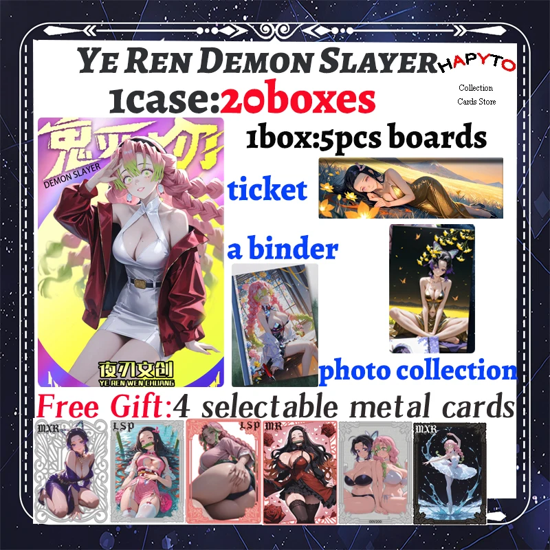 2025 Newest Ye Ren Culture Demon Slayer Boards Nezuko Shinobu Anime Kimetsu Yaiba Booster Box Tcg Card Toy Hobbies Gifts
2025 Newest Ye Ren Culture Demon Slayer Boards Nezuko Shinobu Anime Kimetsu Yaiba Booster Box Tcg Card Toy Hobbies Gifts
