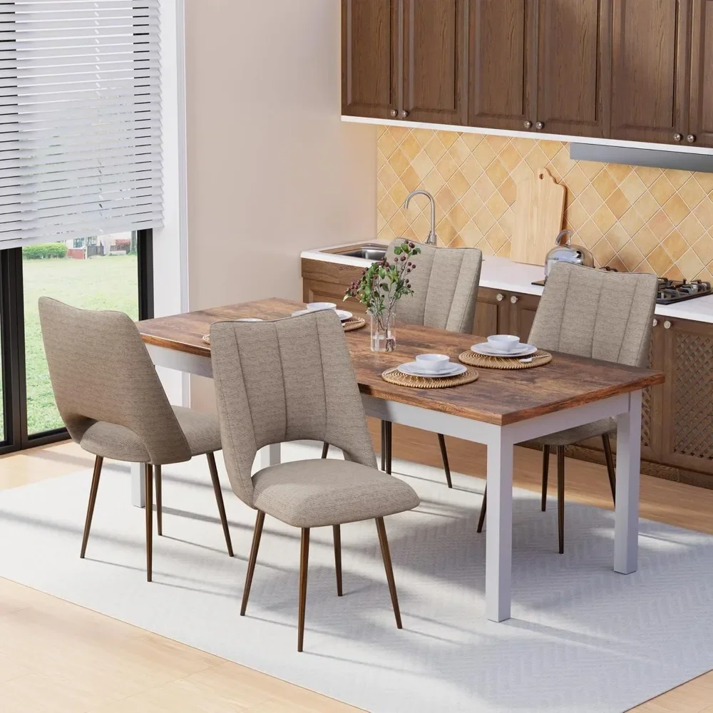 Dining Chair Set of 4 with Curved Backrest, Upholstered Sherpa Kitchen Chairs, Mid-Century Modern Dining Chair
Dining Chair Set of 4 with Curved Backrest, Upholstered Sherpa Kitchen Chairs, Mid-Century Modern Dining Chair