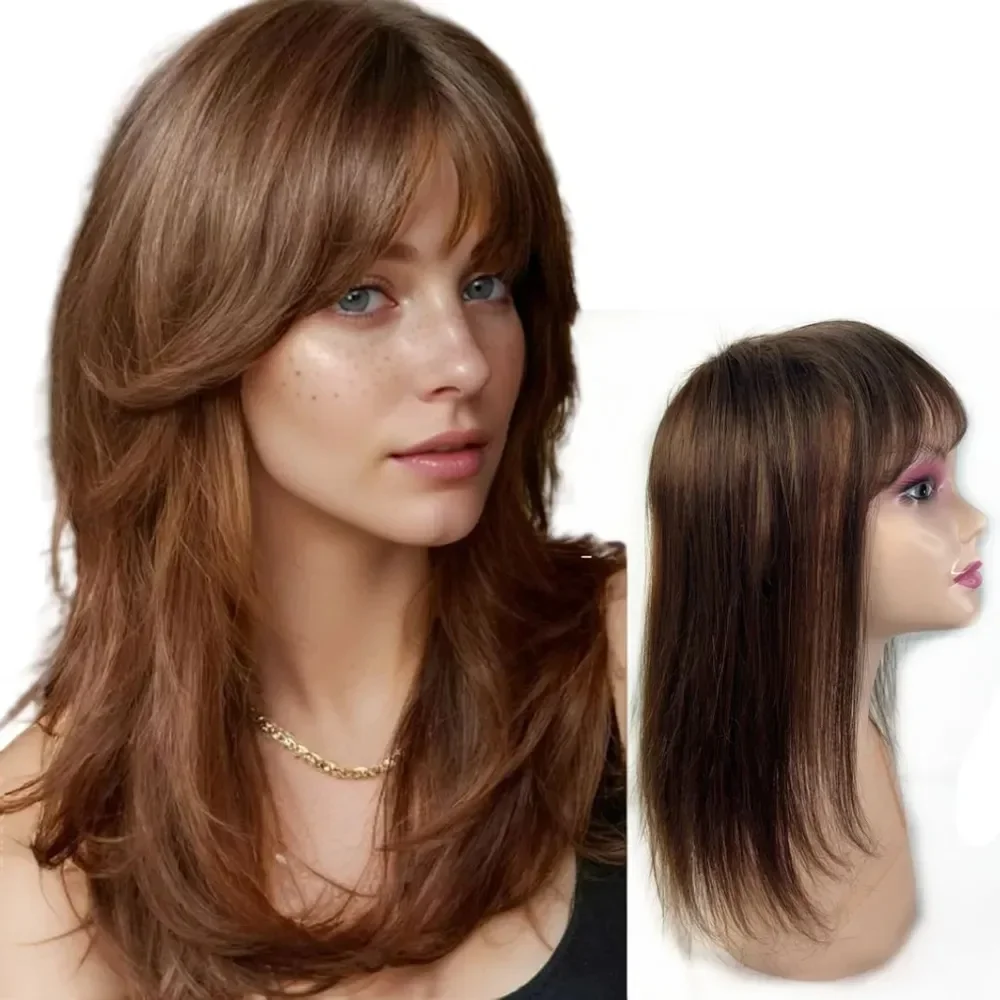 14x14cm Natural Human Hair Toppers For Women Clip In Hair Piece with Bangs Fringe Hair Extensions Cover Grey Hair 6-18inch
14x14cm Natural Human Hair Toppers For Women Clip In Hair Piece with Bangs Fringe Hair Extensions Cover Grey Hair 6-18inch