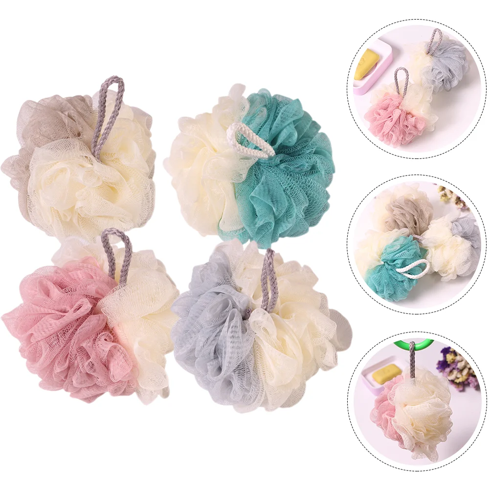 4 Pcs Inflatable Two-Tone Bath Ball Loofah Convenient Shower Balls for Washing Baby
4 Pcs Inflatable Two-Tone Bath Ball Loofah Convenient Shower Balls for Washing Baby
