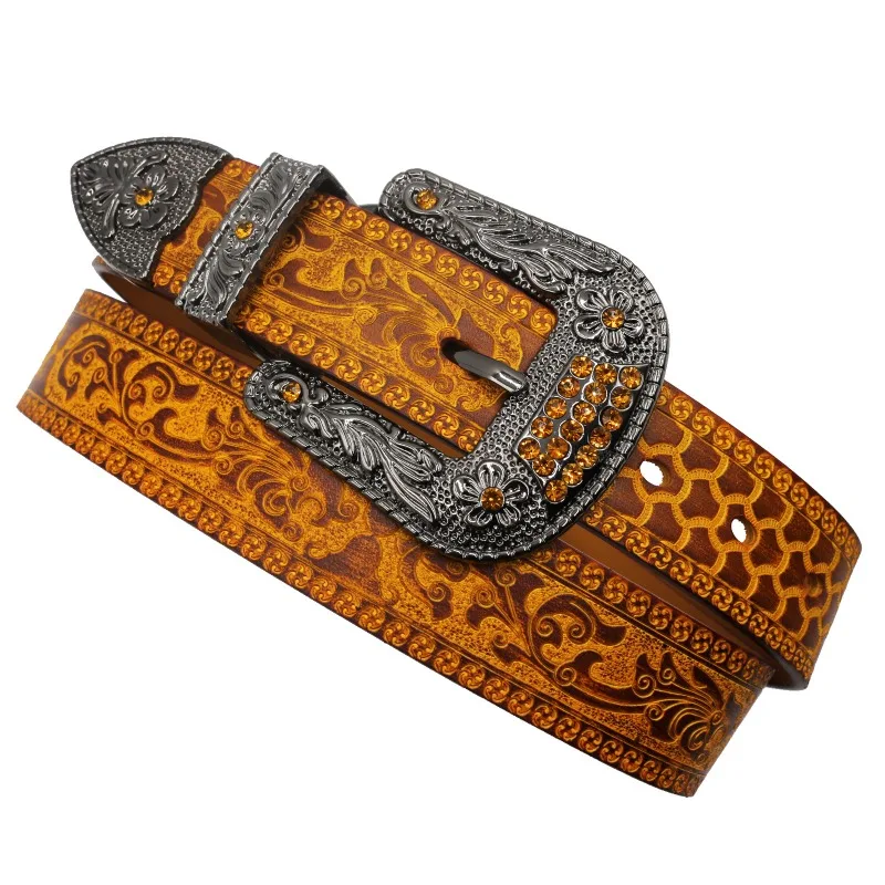 Genuine leather retro leather engraved belt, men's first-layer cowhide casual pants with embossed belt, casual and versatile
Genuine leather retro leather engraved belt, men's first-layer cowhide casual pants with embossed belt, casual and versatile