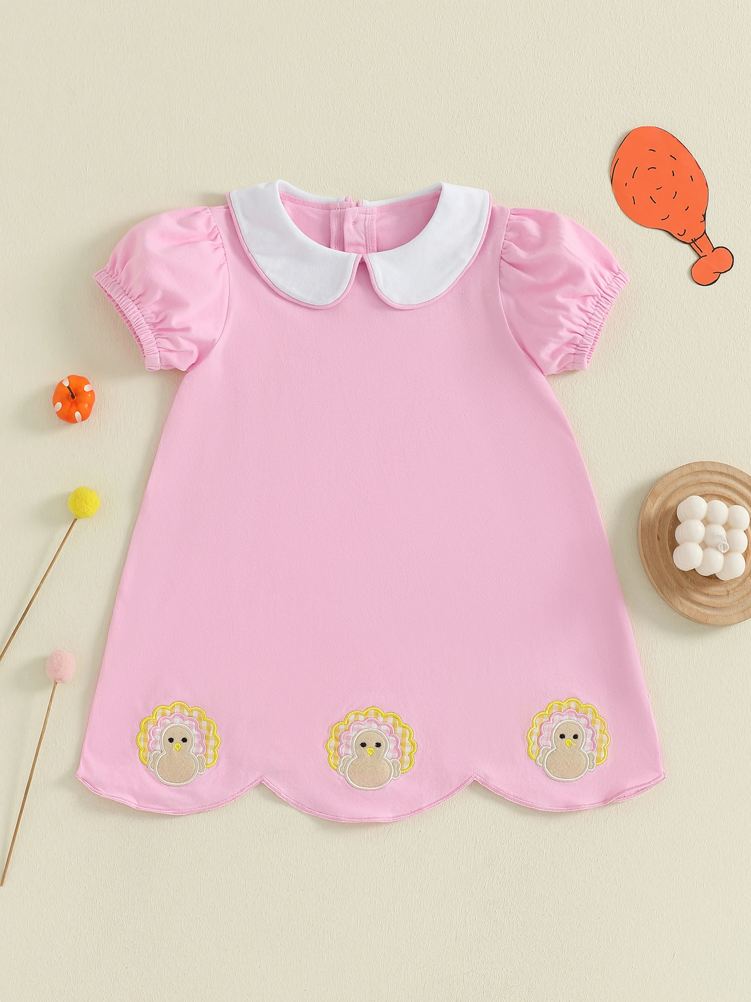 Toddler Girls Thanksgiving Dress Short Sleeve Turkey Embroidery Doll Collar Fall Outfit Baby Girl Autumn Clothes
Toddler Girls Thanksgiving Dress Short Sleeve Turkey Embroidery Doll Collar Fall Outfit Baby Girl Autumn Clothes