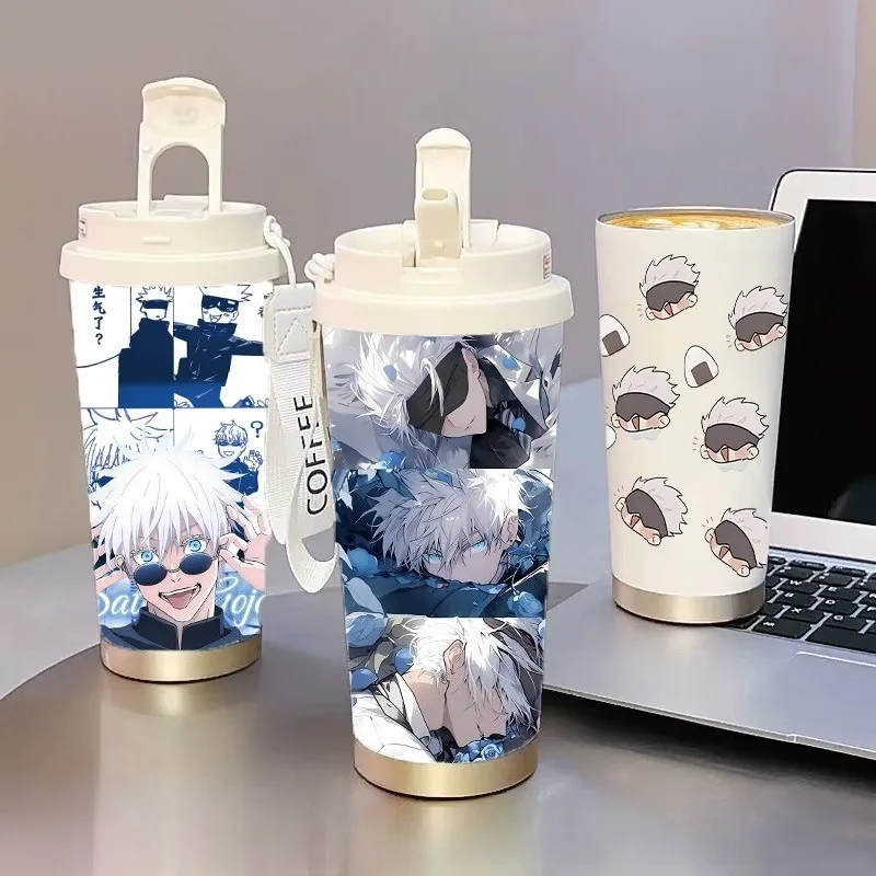 580ML New Jujutsu Kaisen Series Thermos Cup Cartoon Character Creativity Printing Large Capacity Portable Straw Insulated Cup
580ML New Jujutsu Kaisen Series Thermos Cup Cartoon Character Creativity Printing Large Capacity Portable Straw Insulated Cup