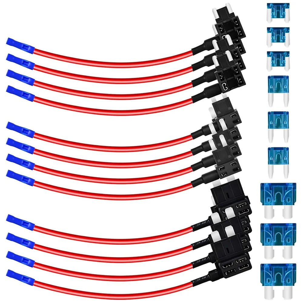 12Pcs 12V Zinc Alloy Add-A-Circuit Fuse Tap Mini/Standard/Low Profile Mini Preinstalled 15AMP Blade Fuse
12Pcs 12V Zinc Alloy Add-A-Circuit Fuse Tap Mini/Standard/Low Profile Mini Preinstalled 15AMP Blade Fuse