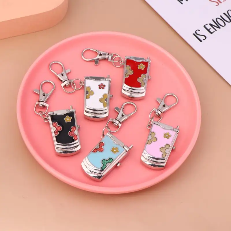Fashion Retro Cute Backpack Pendant Flip Phone Keychain Watch Hanging Watch Creative Gift
Fashion Retro Cute Backpack Pendant Flip Phone Keychain Watch Hanging Watch Creative Gift