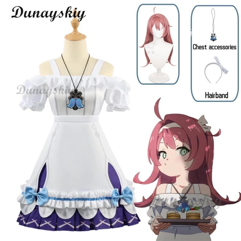 Game Genshin Impact Young Clervie Cosplay Costume Wig Bow tie + Headband+ Dress + Ornament Halloween Outfit for Adult
Game Genshin Impact Young Clervie Cosplay Costume Wig Bow tie + Headband+ Dress + Ornament Halloween Outfit for Adult