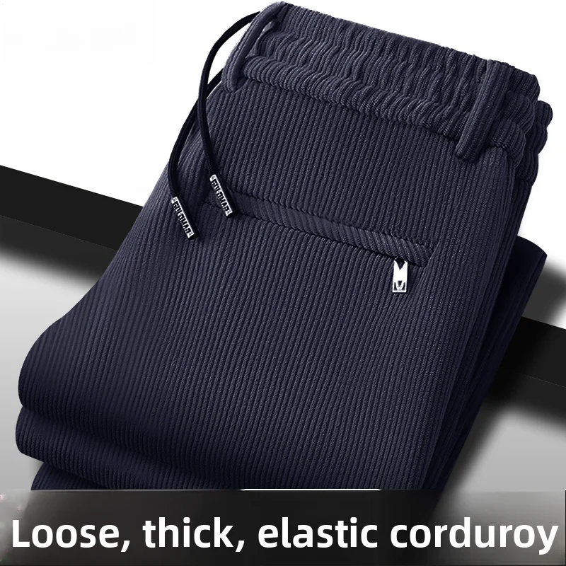 Corduroy Leisure Pants Men's Straight Loose Winter Thiened Fce Elastic Waist Warm Dad Clothes Faion Urban Sle
Corduroy Leisure Pants Men's Straight Loose Winter Thiened Fce Elastic Waist Warm Dad Clothes Faion Urban Sle