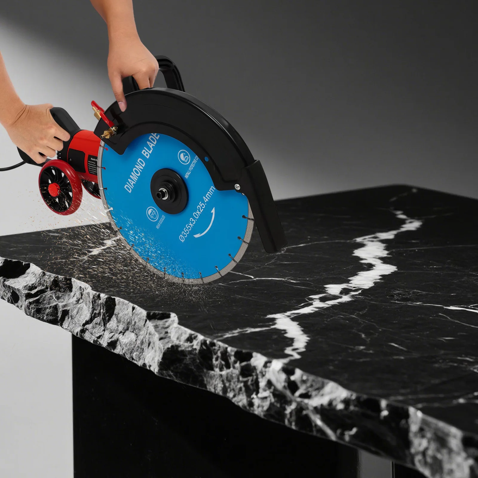 Electric Concrete Saw with 350mm Saw Blade and Rolling Pulley, Cutter Saw, Circular Saw, for Cutting Stone, Concrete, Granite
Electric Concrete Saw with 350mm Saw Blade and Rolling Pulley, Cutter Saw, Circular Saw, for Cutting Stone, Concrete, Granite
