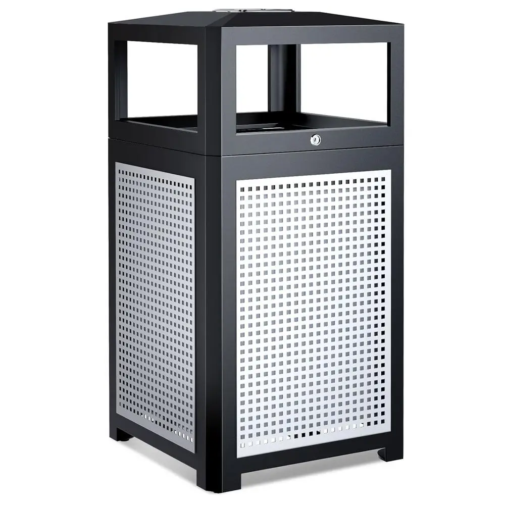 Heavy-Duty 40 Gallon Steel Outdoor Trash Bin with Lockable Lid for Commercial Use
Heavy-Duty 40 Gallon Steel Outdoor Trash Bin with Lockable Lid for Commercial Use