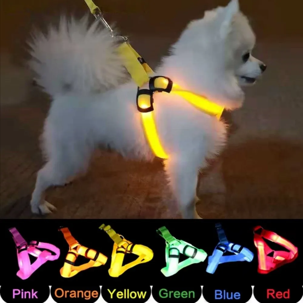 Light Up LED Dog Harness Adjustable Rechargeable Luminous Pet Chest Strap Flashing Soft Dog Glowing Vest Outdoor Activities
Light Up LED Dog Harness Adjustable Rechargeable Luminous Pet Chest Strap Flashing Soft Dog Glowing Vest Outdoor Activities