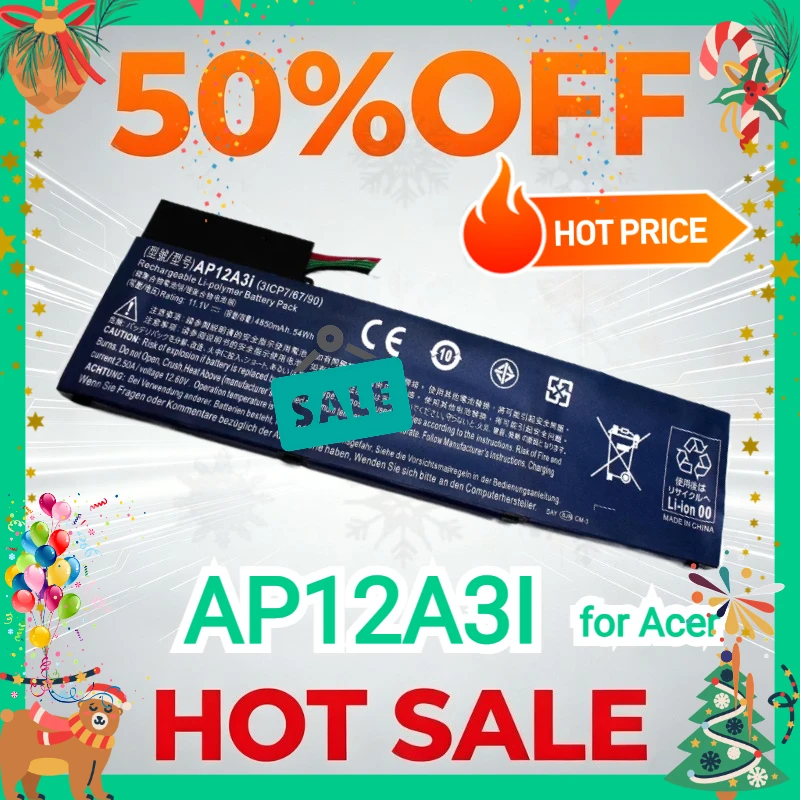 AP12A3I Laptop Battery for Acer TravelMate P645-M P645-SG P658-MG P648-G3-M X483-6691 M5-481T M3-581TG MA50 W700 M5-581G AP12A4i
AP12A3I Laptop Battery for Acer TravelMate P645-M P645-SG P658-MG P648-G3-M X483-6691 M5-481T M3-581TG MA50 W700 M5-581G AP12A4i