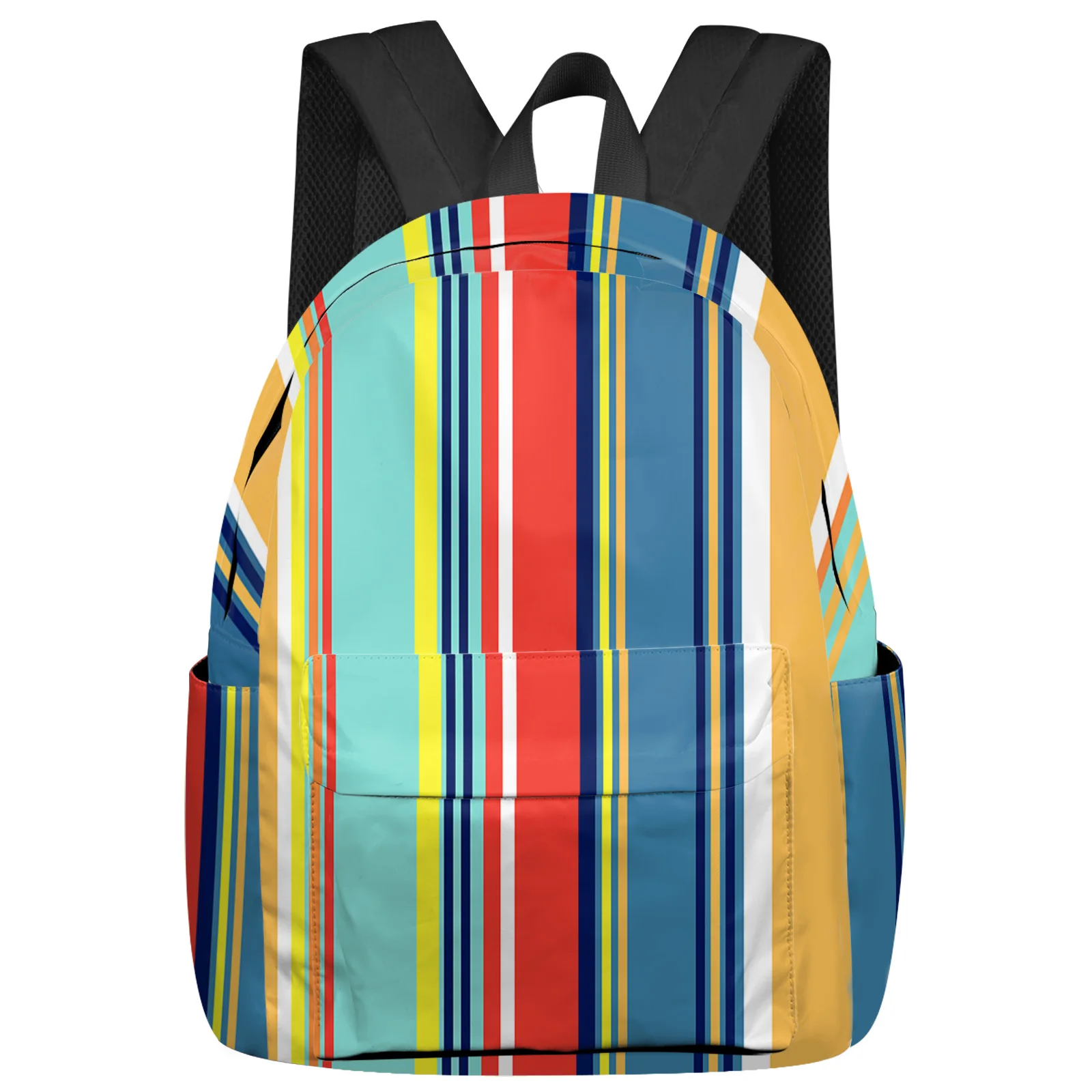Colorful Stripes Women Man Backpacks Waterproof Multi-Pocket School Backpack For Student Boys Girls Laptop Book Pack Mochilas
Colorful Stripes Women Man Backpacks Waterproof Multi-Pocket School Backpack For Student Boys Girls Laptop Book Pack Mochilas