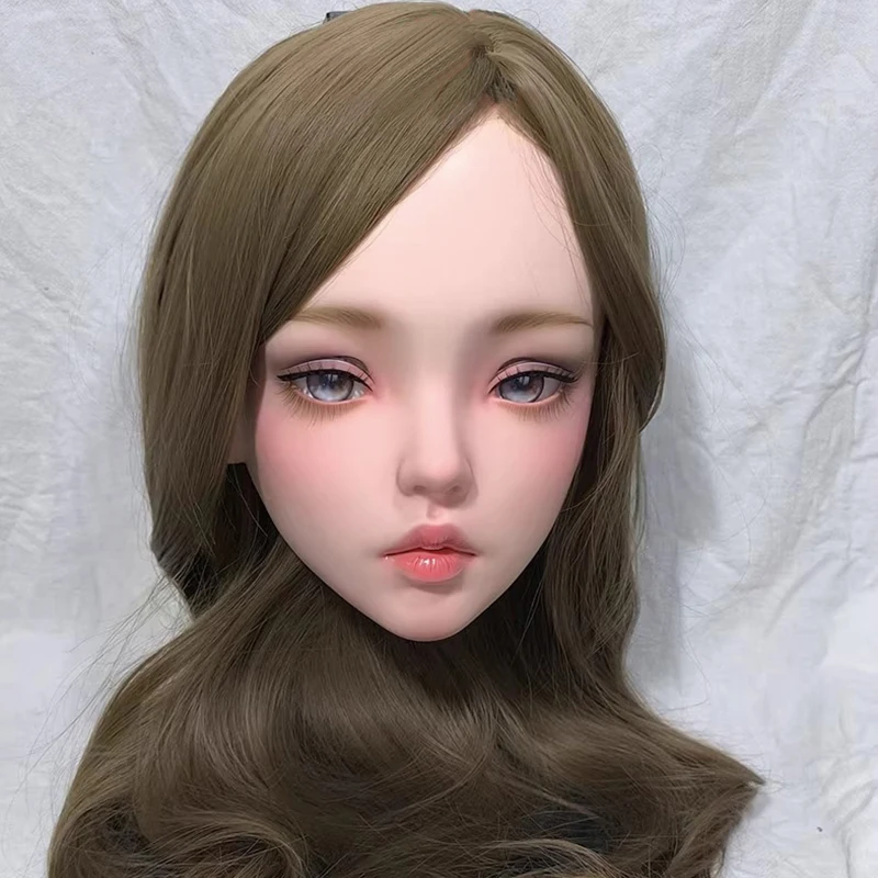 Customized Female Sweet Girl Resin Half Head OR Kigurumi BJD Eyes Crossdress Cosplay Japanese Anime Role Mask With Eyes And Wig
Customized Female Sweet Girl Resin Half Head OR Kigurumi BJD Eyes Crossdress Cosplay Japanese Anime Role Mask With Eyes And Wig