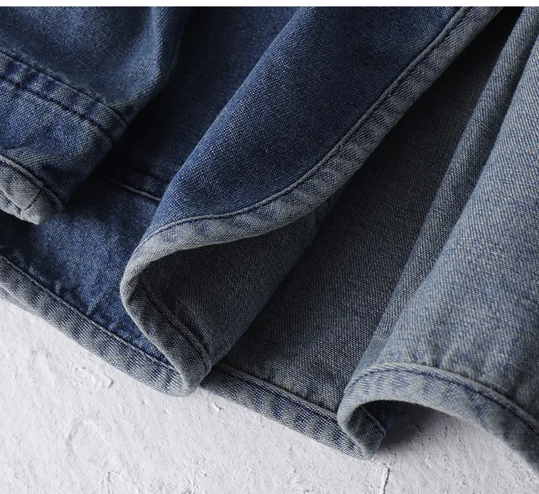 Amekaji Japan Retro Heavy Washing Workwear Clothes 100% Cotton Denim Jacket Men's Trendy Cardigan Top Taoist Robe Men's Jacket 33 S4199714b7b6b430d93e8ea77b419400bD