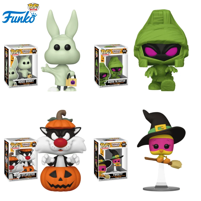 Funko POP Animation&Cartoons Looney Tunes Halloween Trey Bunny Bugs Figure Peripheral Tide Play Ornament Doll Toys for Boys Gift
Funko POP Animation&Cartoons Looney Tunes Halloween Trey Bunny Bugs Figure Peripheral Tide Play Ornament Doll Toys for Boys Gift