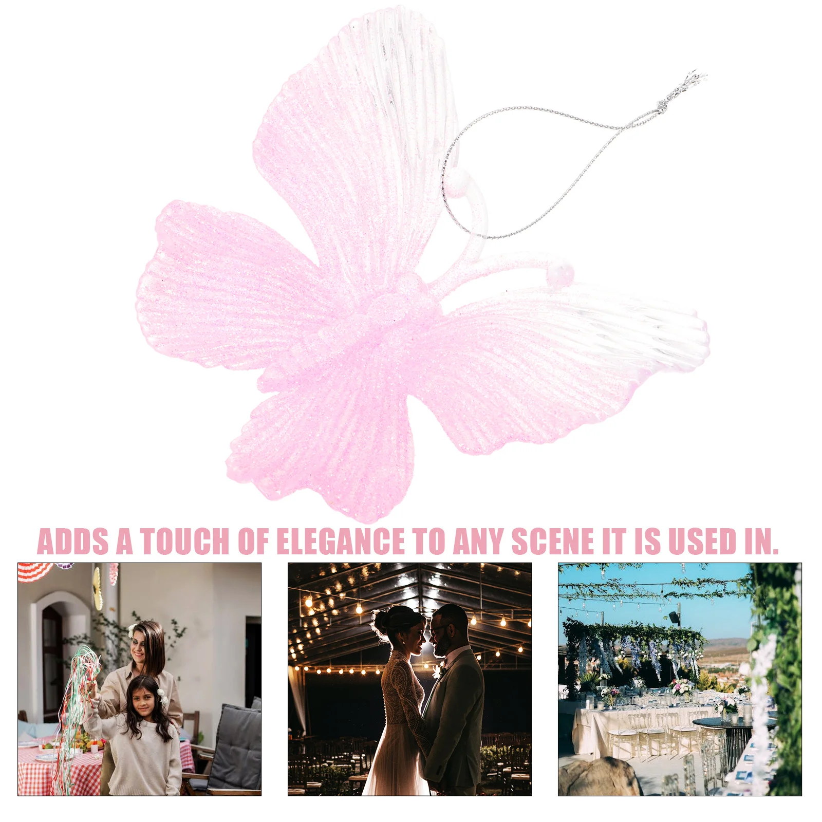 Pink Butterfly Glitter Acrylic Hanging Ornament Decorative Pendant Scene Prop Xmas Tree Hanging Decoration Indoor Party
Pink Butterfly Glitter Acrylic Hanging Ornament Decorative Pendant Scene Prop Xmas Tree Hanging Decoration Indoor Party