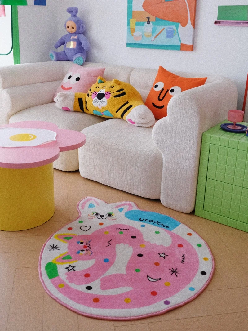 Sweetheart Door Mat Bedroom Bathroom Anti-Slip Absorbent Floor Rug Home Use Children's Foot Pad Polyester Fiber round Shape
Sweetheart Door Mat Bedroom Bathroom Anti-Slip Absorbent Floor Rug Home Use Children's Foot Pad Polyester Fiber round Shape