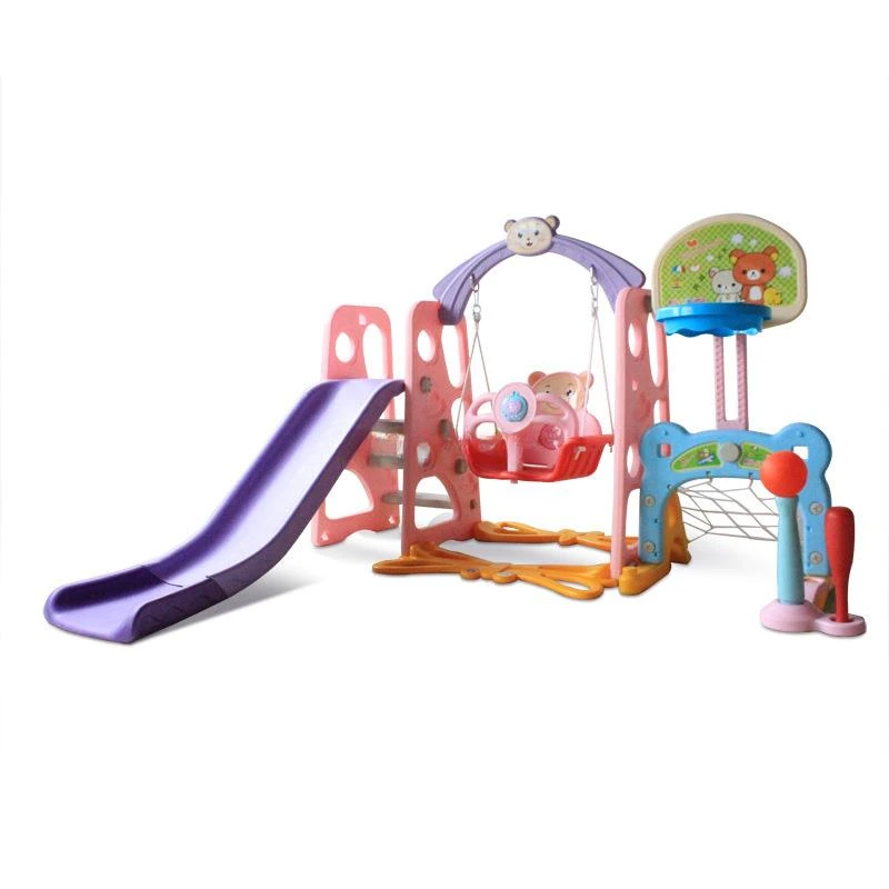 Home Indoor Combination Children's PE Slide 6 In 1 Function Slide/Swing/Music Machine/Basketball Basket/Football Door/Baseball
Home Indoor Combination Children's PE Slide 6 In 1 Function Slide/Swing/Music Machine/Basketball Basket/Football Door/Baseball