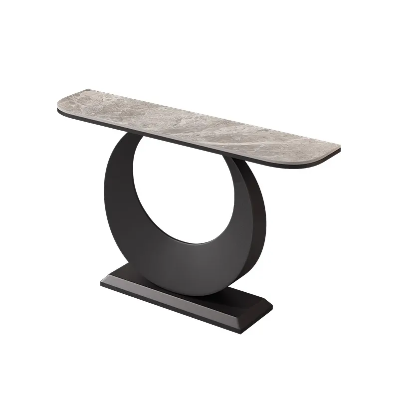 Modern luxury console table simple entry cabinet with rock slab for living room hallway or bedroom
Modern luxury console table simple entry cabinet with rock slab for living room hallway or bedroom