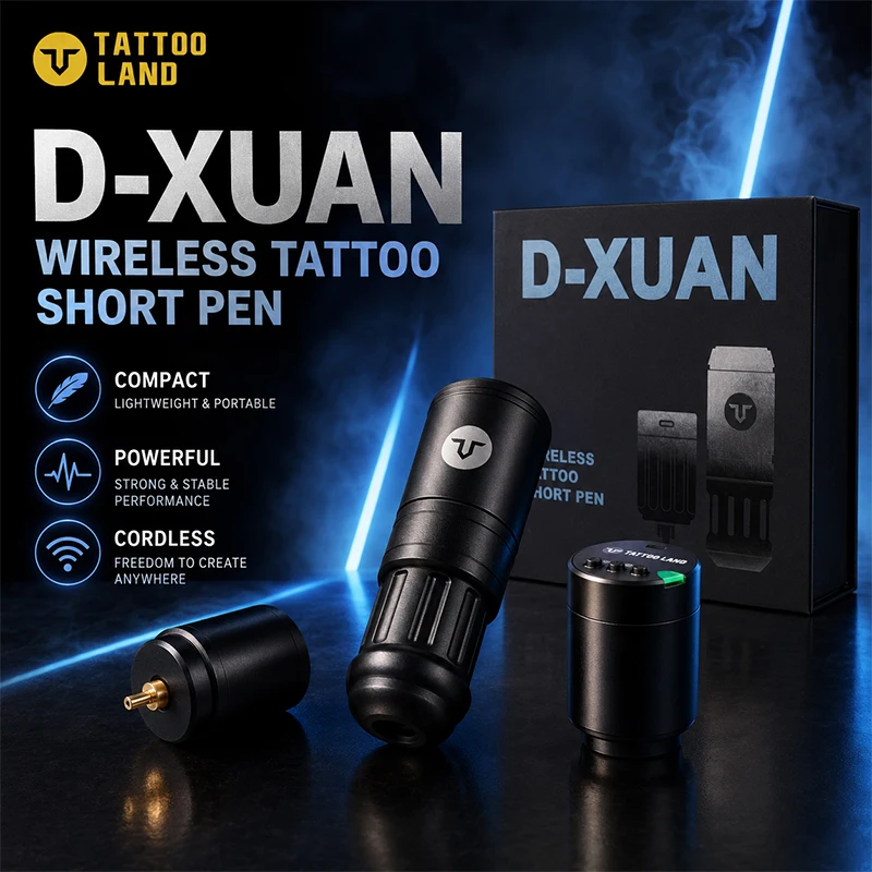 D-XUAN 2400mAh Portable Wireless Rotary Tattoo Pen, Coreless Motor Permanent Makeup Machine for Professional Tattoo Artists
D-XUAN 2400mAh Portable Wireless Rotary Tattoo Pen, Coreless Motor Permanent Makeup Machine for Professional Tattoo Artists