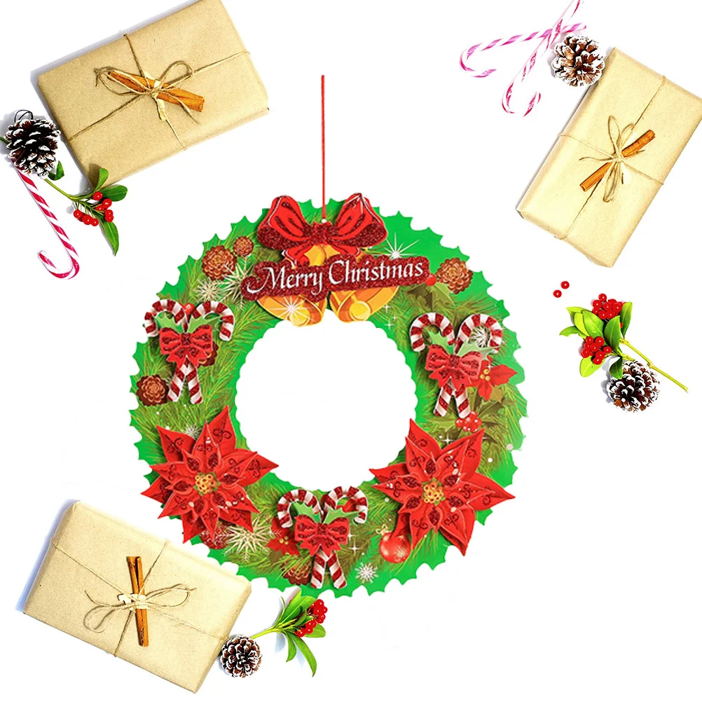 Christmas Wreath Paper Garland Door Hanging Decoration Eco Friendly Versatile Festive Style Thanksgiving Fall Season
Christmas Wreath Paper Garland Door Hanging Decoration Eco Friendly Versatile Festive Style Thanksgiving Fall Season