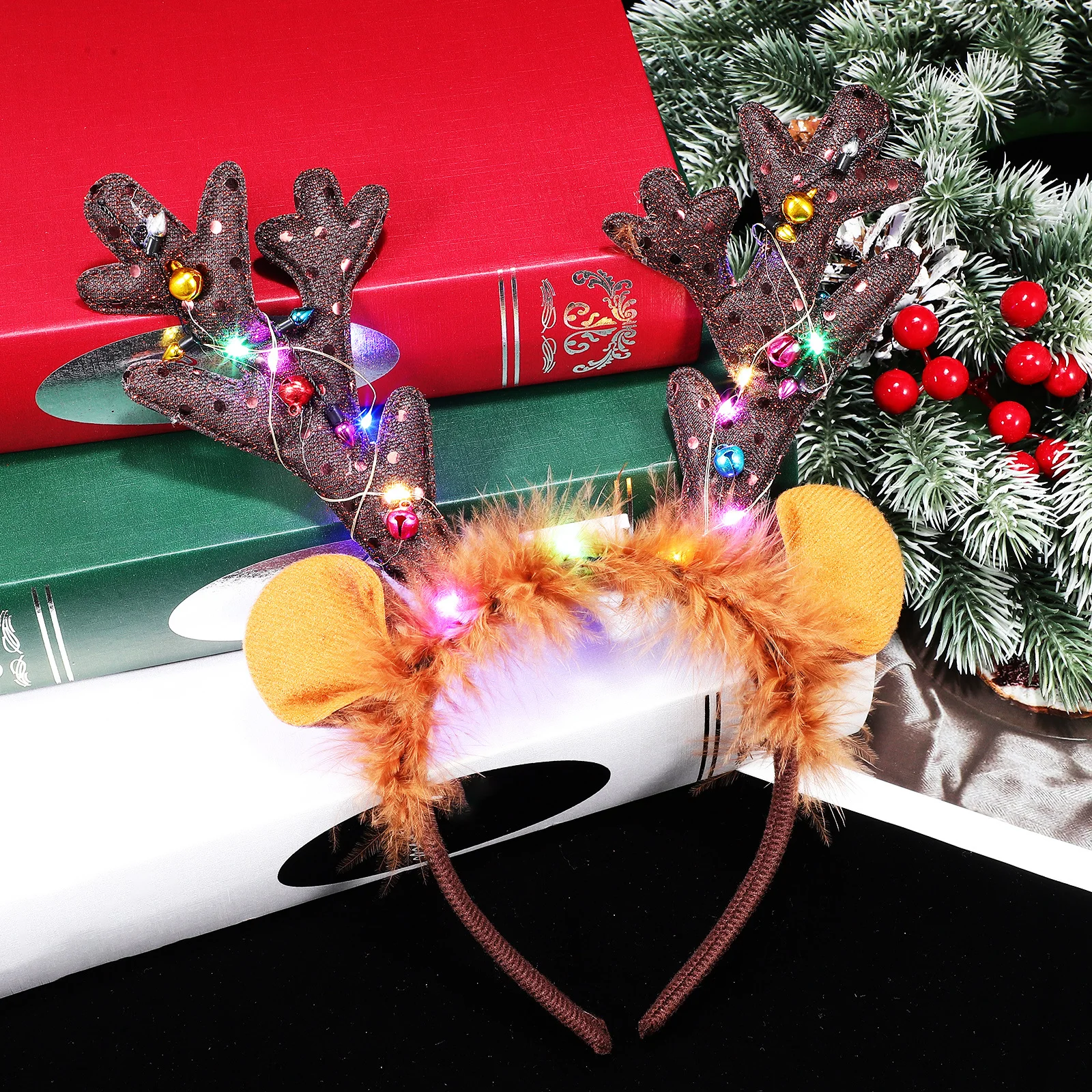 3Pcs Antler Headband for Christmas Party Glitter Reindeer Hair Accessory Festive Headpiece Women One Size Fits Most
3Pcs Antler Headband for Christmas Party Glitter Reindeer Hair Accessory Festive Headpiece Women One Size Fits Most