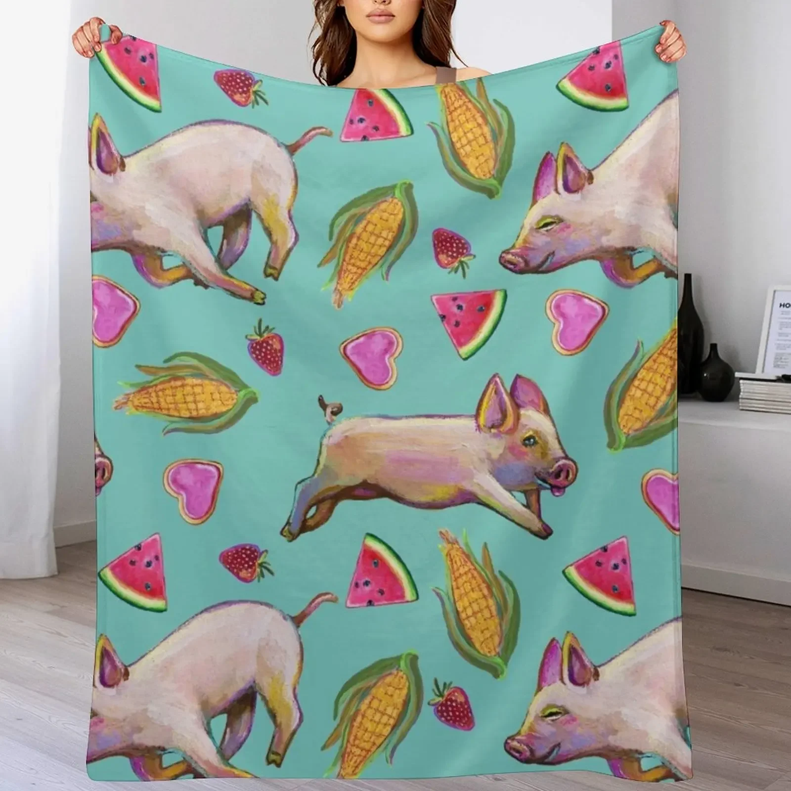 Super cute piglet summer snack party pattern Throw Blanket Decorative Throw Luxury Thicken Sofa funny gift Blankets
Super cute piglet summer snack party pattern Throw Blanket Decorative Throw Luxury Thicken Sofa funny gift Blankets