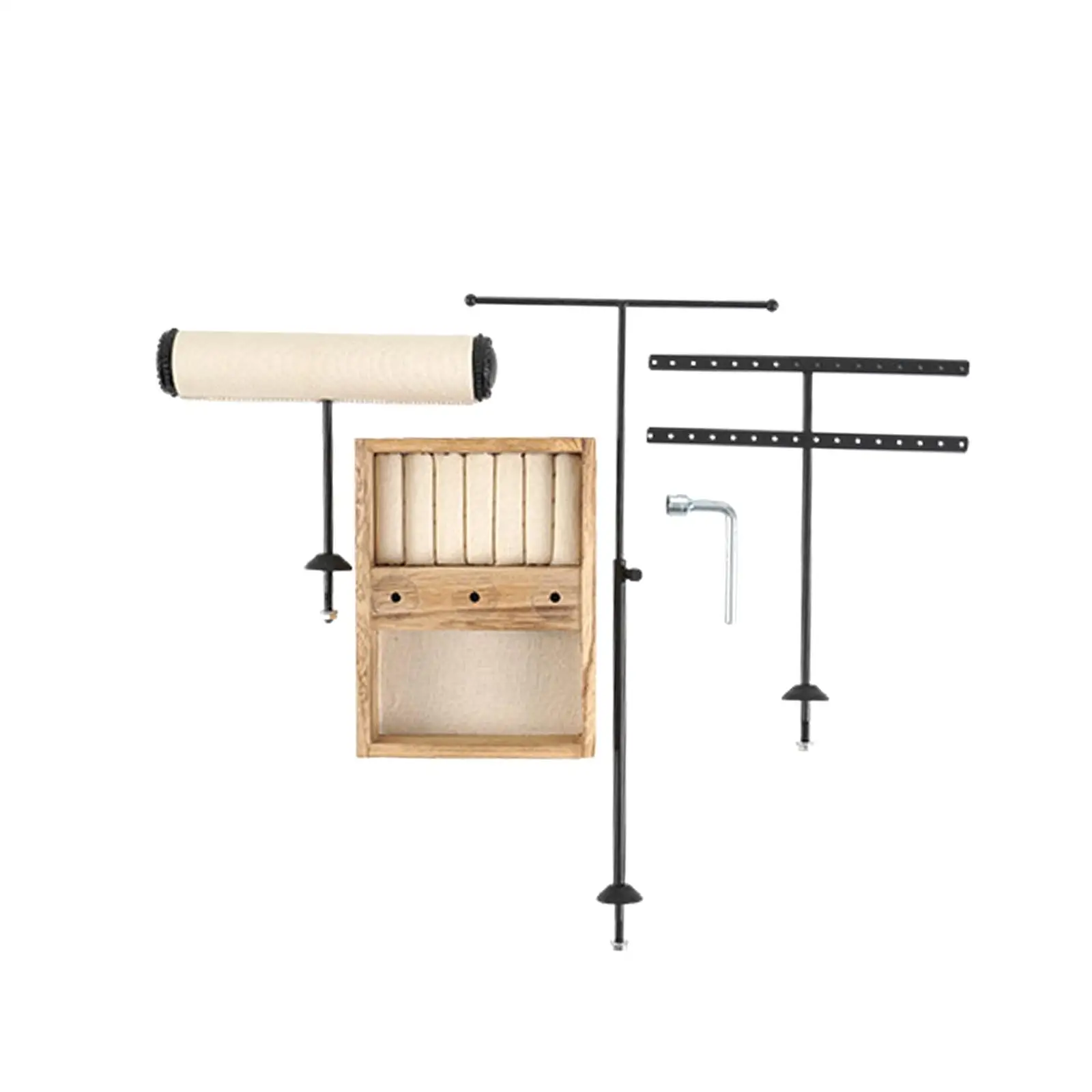 Jewelry Organizer Stand Holder Jewelry Stand T Shaped Dangle Earring Rack Necklace Holder for Bangle Watch Jewelry Store
Jewelry Organizer Stand Holder Jewelry Stand T Shaped Dangle Earring Rack Necklace Holder for Bangle Watch Jewelry Store