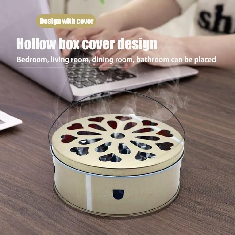 1/2Pcs Incense Coil Holder with Handle Cover Camping Fireproof Metal Repellent Spiral Incense Burner Ash Catcher Tray
1/2Pcs Incense Coil Holder with Handle Cover Camping Fireproof Metal Repellent Spiral Incense Burner Ash Catcher Tray