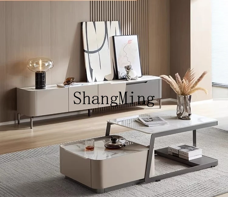 HJ minimalist wind rock slab coffee table living room household small apartment TV cabinet combination tea table
HJ minimalist wind rock slab coffee table living room household small apartment TV cabinet combination tea table