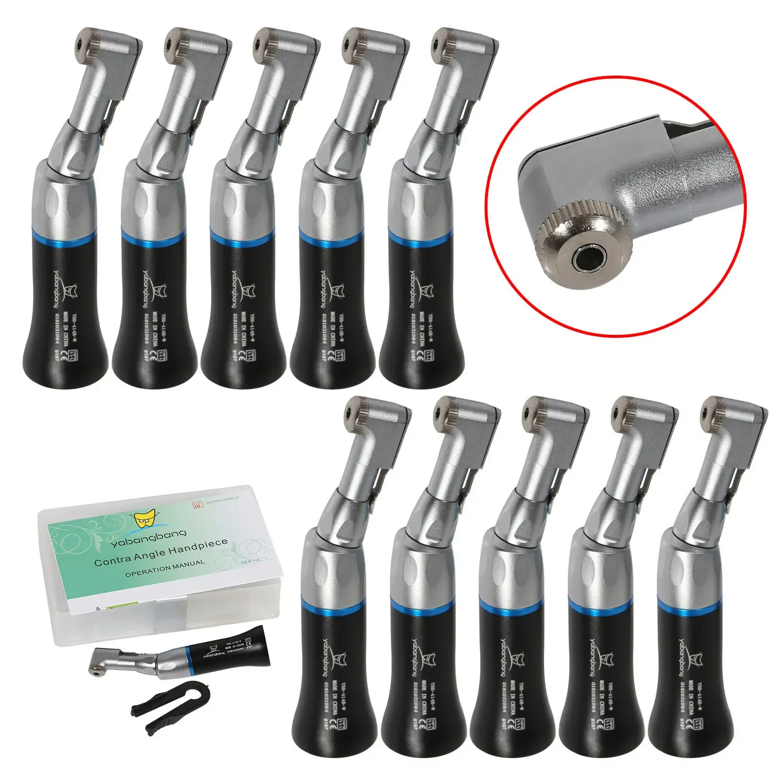 1-10PCS NSK Style Dental Low Slow Speed Contra Angle Handpiece Latch E-type Black Color
1-10PCS NSK Style Dental Low Slow Speed Contra Angle Handpiece Latch E-type Black Color