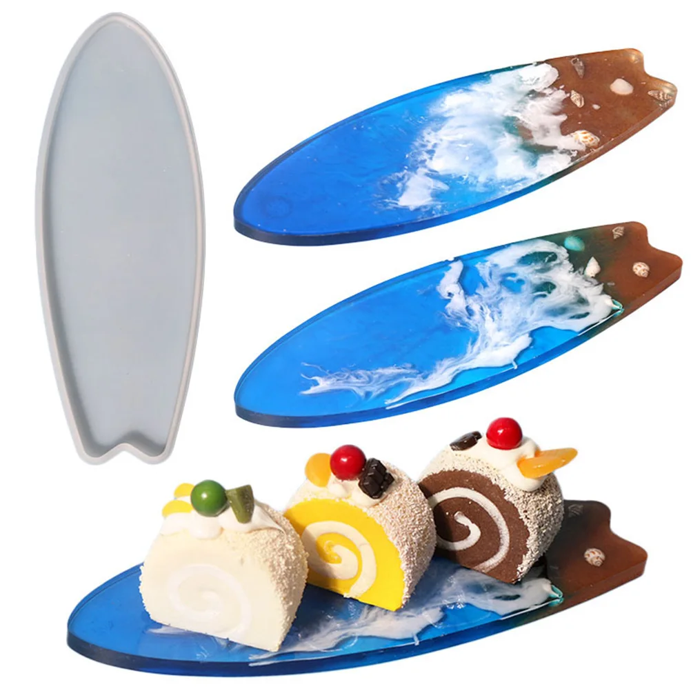 Surfboard Shape Silicone Resin Craft DIY Coaster Mold Durable Tear Resistant Easy Demold Epoxy Coasters Making for Jewelry
Surfboard Shape Silicone Resin Craft DIY Coaster Mold Durable Tear Resistant Easy Demold Epoxy Coasters Making for Jewelry