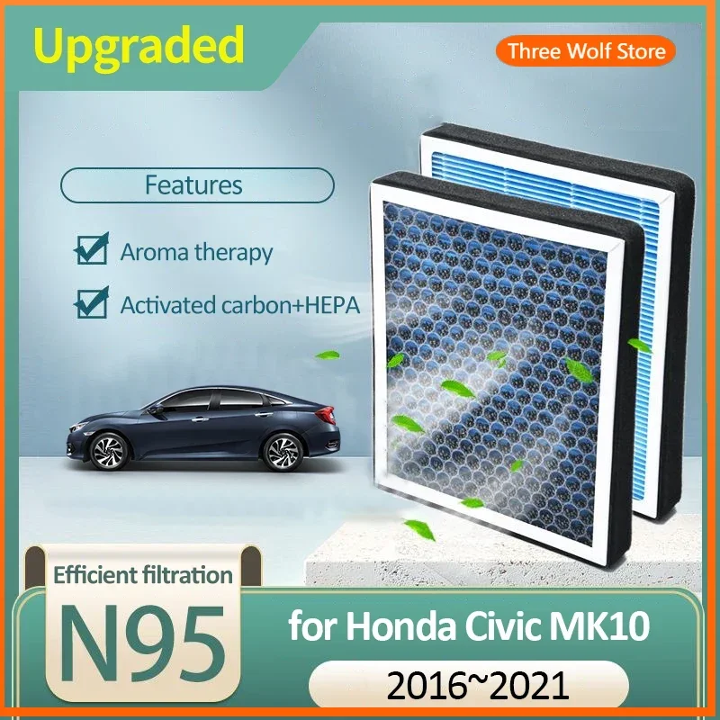 Activated Carbon Air Filter for Honda Civic MK10 10th 10Gen FC FK 2016 2017 2018 2019 2020 2021 Air Conditioner Filter Auto Part
Activated Carbon Air Filter for Honda Civic MK10 10th 10Gen FC FK 2016 2017 2018 2019 2020 2021 Air Conditioner Filter Auto Part