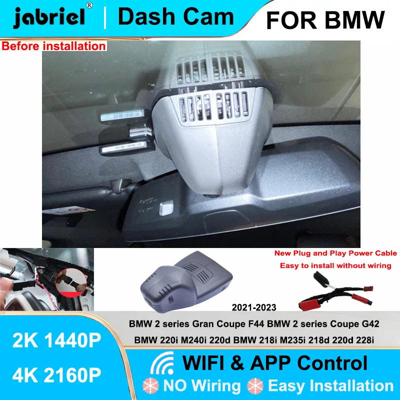 Jabriel for BMW 2 Series 220d 220i 218i 218d 228i M240i M235i For BMW G42 F44 2019 2020 2021 2022 2023 New 2K 4K Wifi Dash Cam
Jabriel for BMW 2 Series 220d 220i 218i 218d 228i M240i M235i For BMW G42 F44 2019 2020 2021 2022 2023 New 2K 4K Wifi Dash Cam